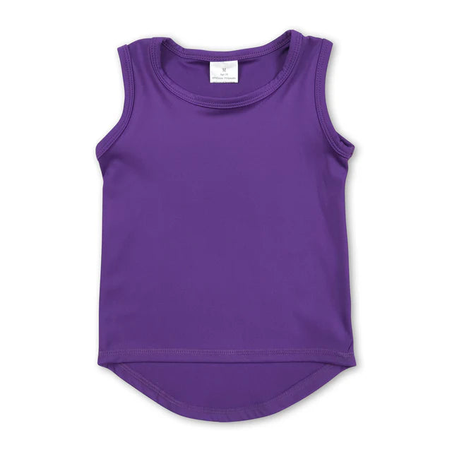 RTS NO MOQ Sibling Baby Girls Sleeveless Vests Tops
