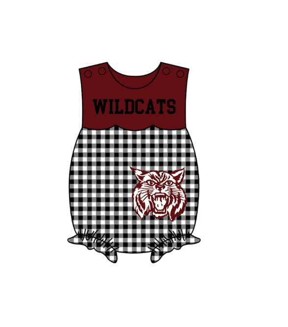 Custom moq 5 mix size milk silk summer teams baby girl boys clothes Dark Red Black and white checkered short sleeve shorts sets 3 and dress and rompers 2 series