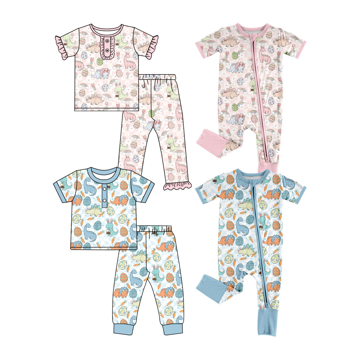 25.11.12 custom each style moq 5 eta 6-8week Sibling Sisters bunny baby girl short sleeve pants sets and rompers 2 match family design