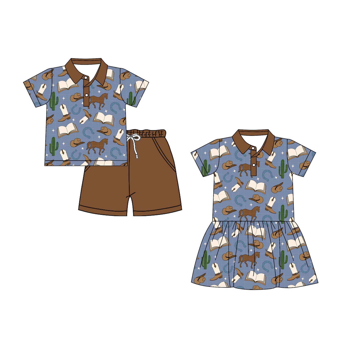 26.1.19 custom each style moq 5 eta 6-8week Sibling Sister boot hat baby short sleeve shorts sets and dress match design
