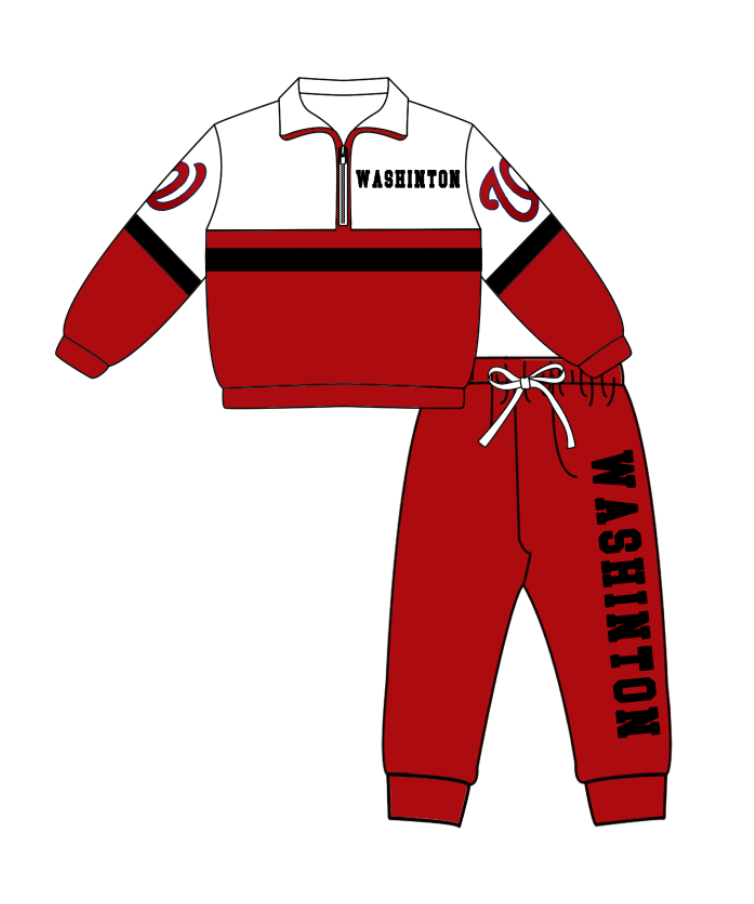 Custom moq 5 mix size yoga fabric red zip-up jacket, long-sleeved shirt, and trousers set