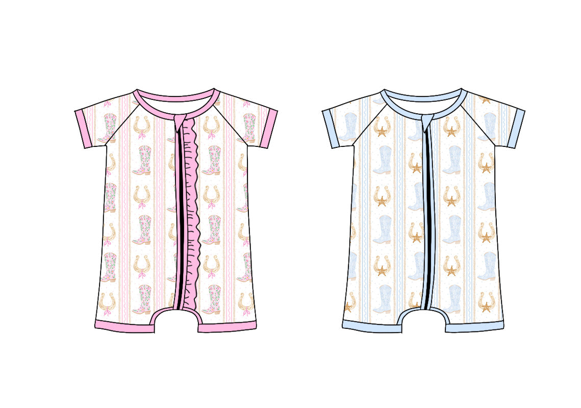 3.8 custom each style moq 5eta 4-6week Sibling Sister baby girl short sleeve romper 1 and romper 2 match design