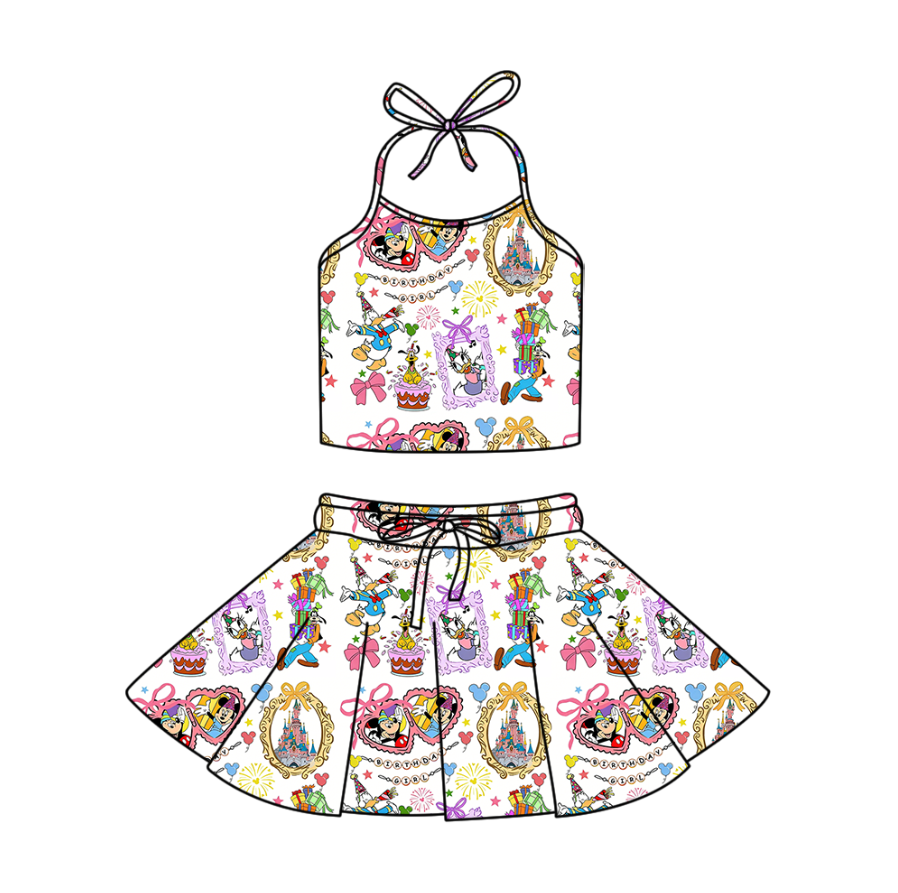 Custom moq 5 mix size milk silk Summer Girl Set with Short Sleeves and Shorts girls clothes