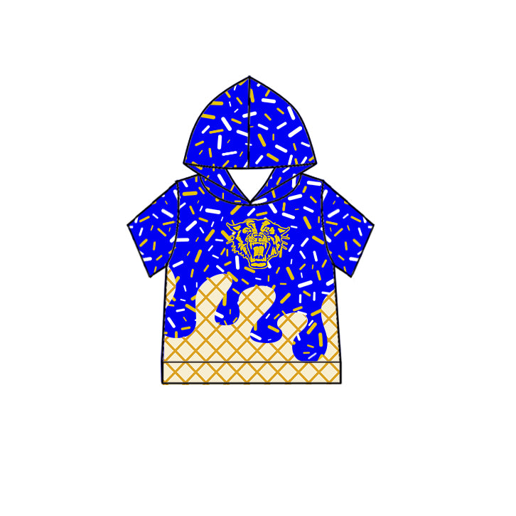 Custom moq 5 mix size milk silk baby girls clothes team blue hooded long sleeve tops and short sleeve top and dress and pants and shorts-25.7.1