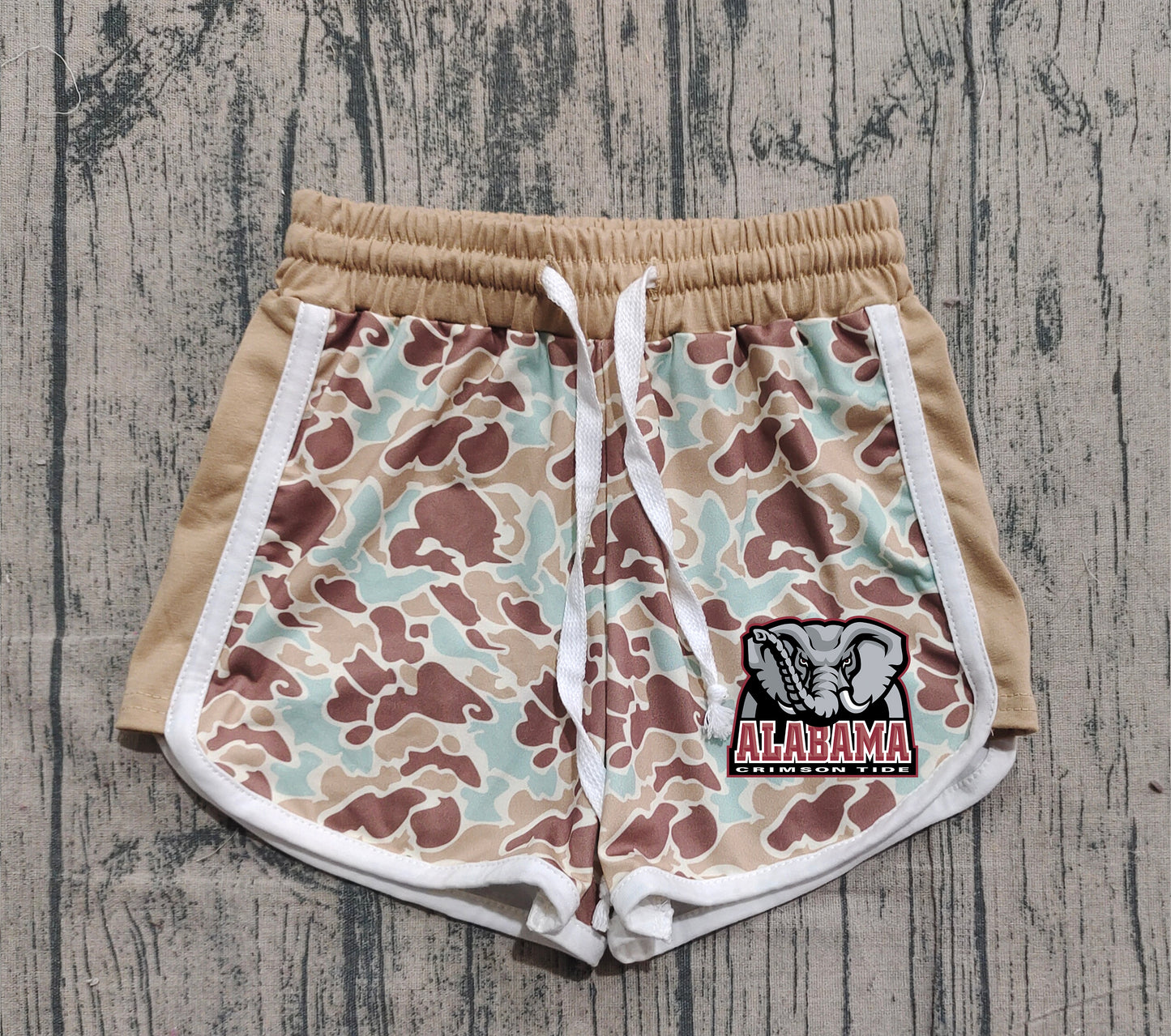 Custom moq 5 mix size milk silk baby kids clothes team camouflage summer shorts-25.11.20
