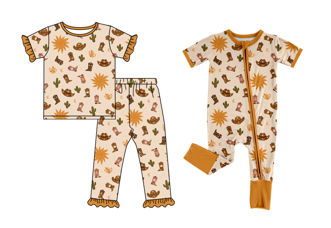 3.24 custom each style moq 5eta 4-6week Sibling Sisters boot hat baby girl short sleeve pants sets and rompers match family design