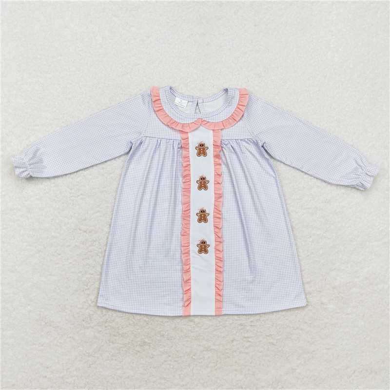 Baby Girls Gingerbread Checked Collection - Ruffle Peplum Set & Puff Sleeve Dress