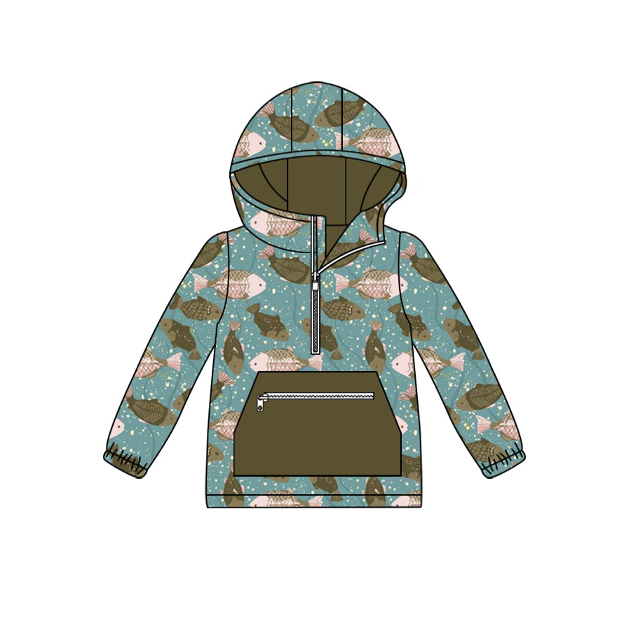 6.10 custom each style moq 5 eta 4-6week Sibling Sister baby boys and girls clothes hooded long sleeve top