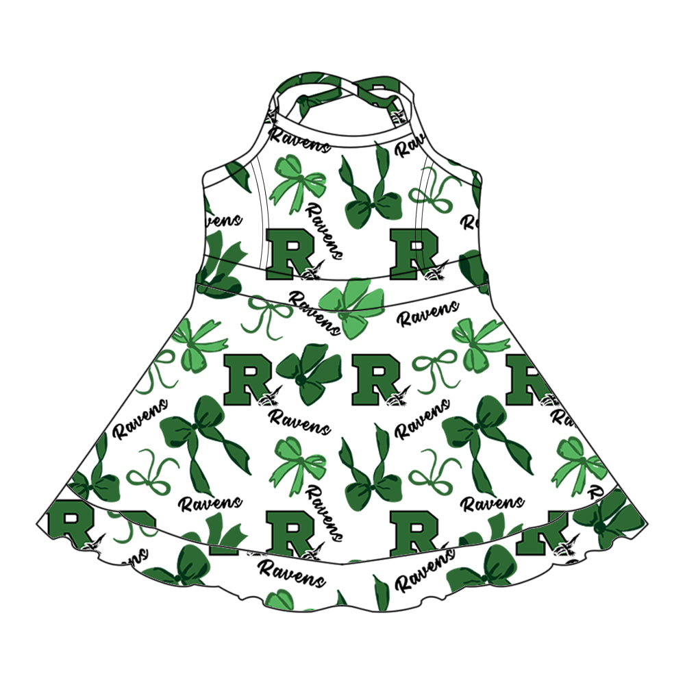 Custom moq 5 mix size milk silk summer teams baby girls clothes bow green hooded long sleeve pants sets and skirts sets and dress and jumpsuit and top-25.8.1