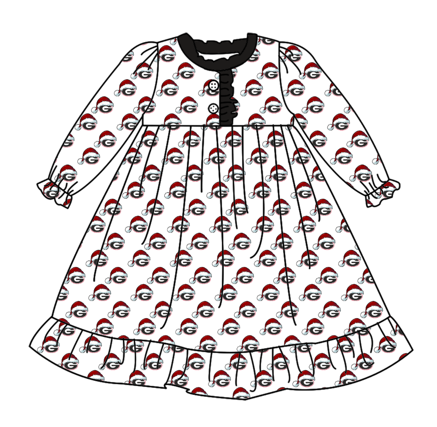 custom moq 5 tat about 4-6 weeks Girls long sleeve button nightdress