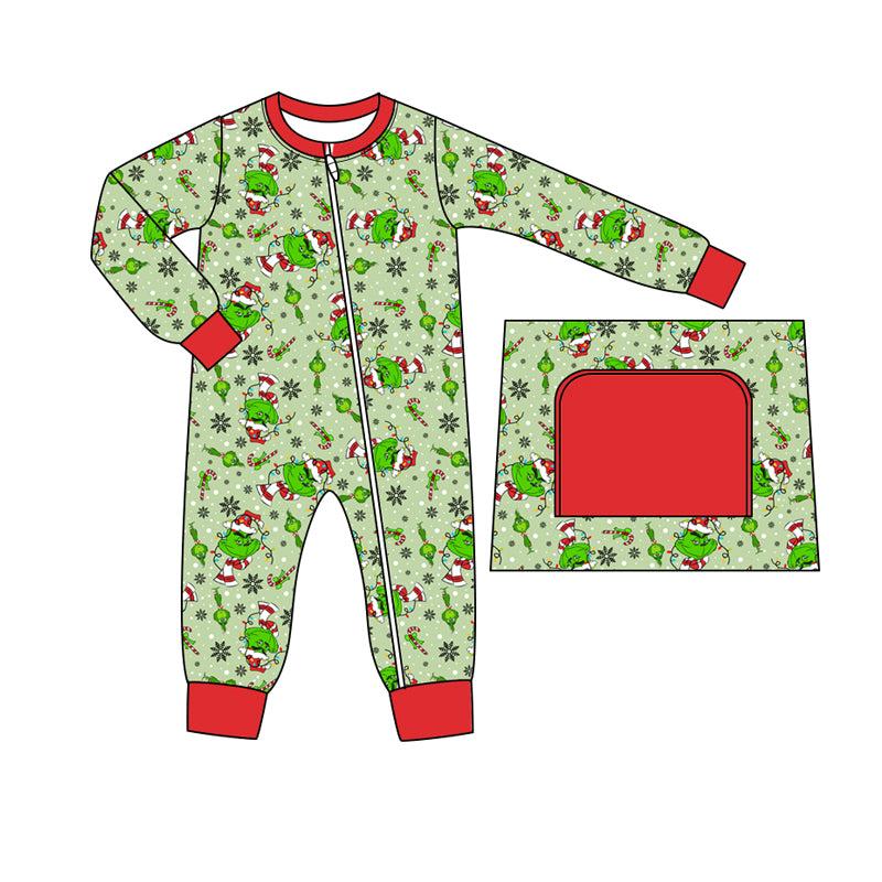 9.18 custom each style moq 5eta 4-6week Sibling Sister Christmas green baby boy sets and rompers match family design