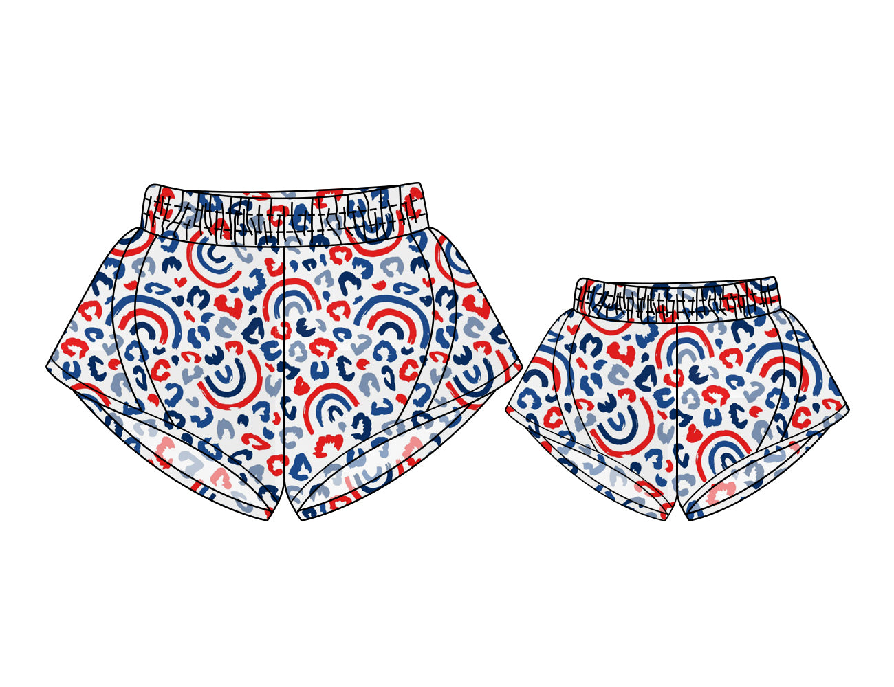 3.5 custom each style moq 5eta 4-6week Sibling Sister yoga kids shorts and adult shorts match design