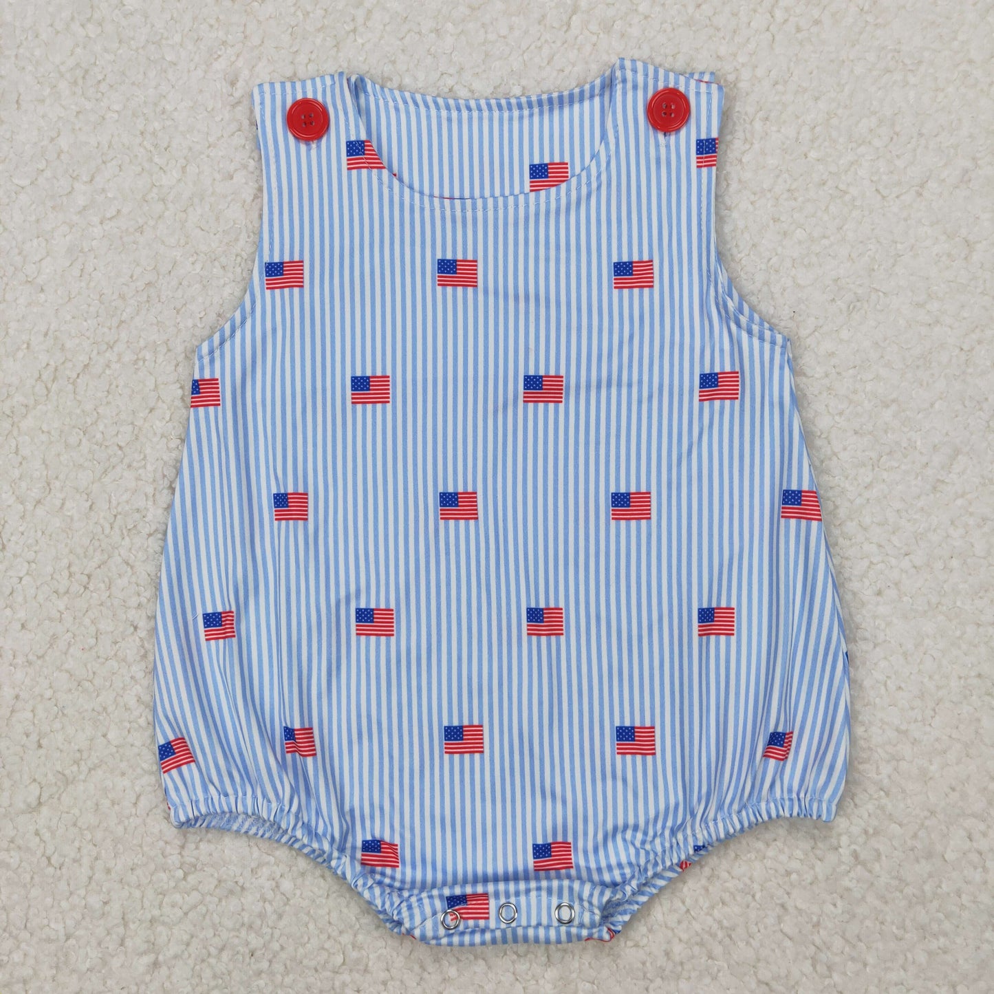 RTS 4th of july embroidery flag Short Sleeve Shorts Set romper