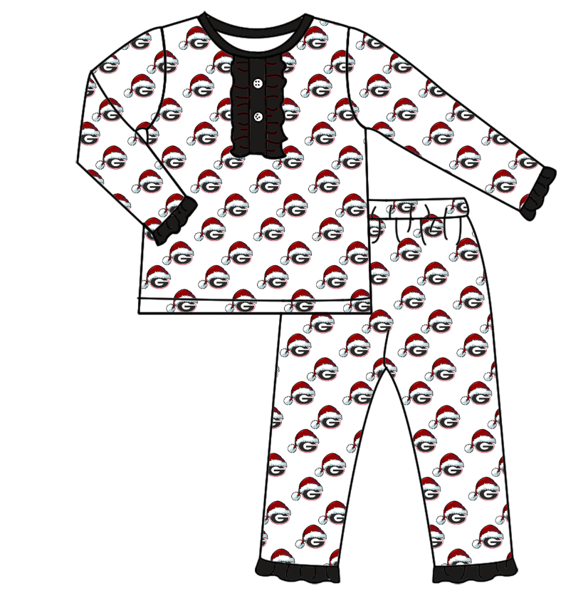 custom moq 5 tat about 4-6 weeks Girls long sleeve long pants pajama set