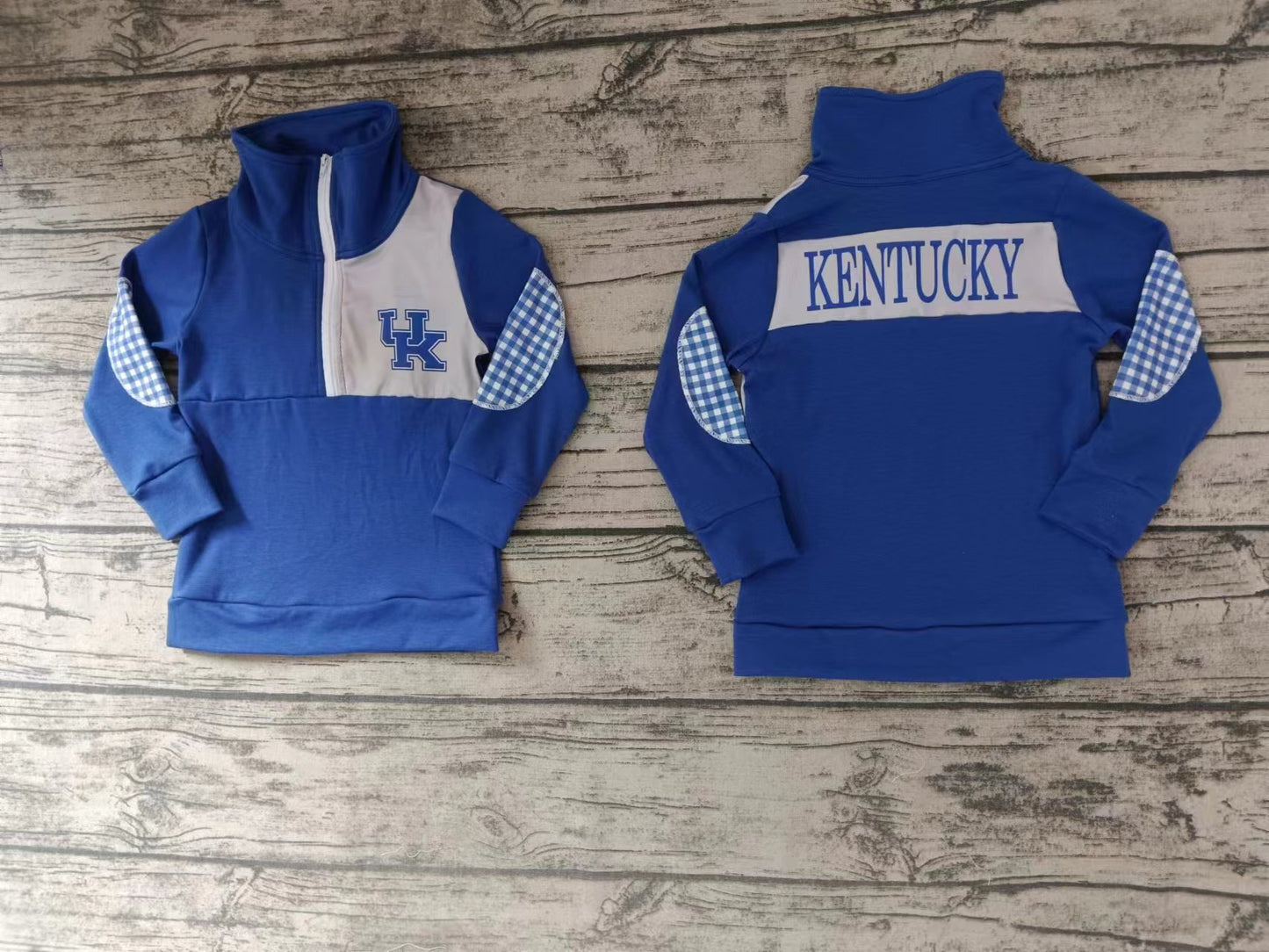 UK boys cotton blue college pullovers moq 5