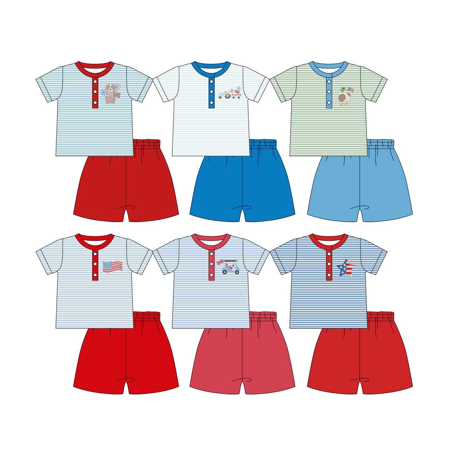 25.12.15 custom each style moq 5 eta 6-8week Sibling Sisters flag baby girl clothes short sleeve shorts sets 6 match family design