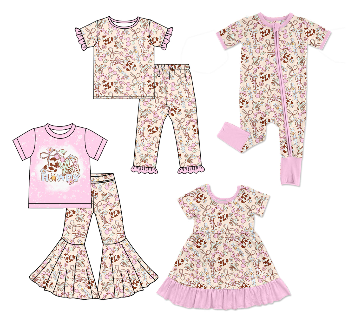 25.12.27 custom each style moq 5 eta 6-8week Sibling Sisters love bow baby girl short sleeve pants sets 2 and dress and rompers match family design