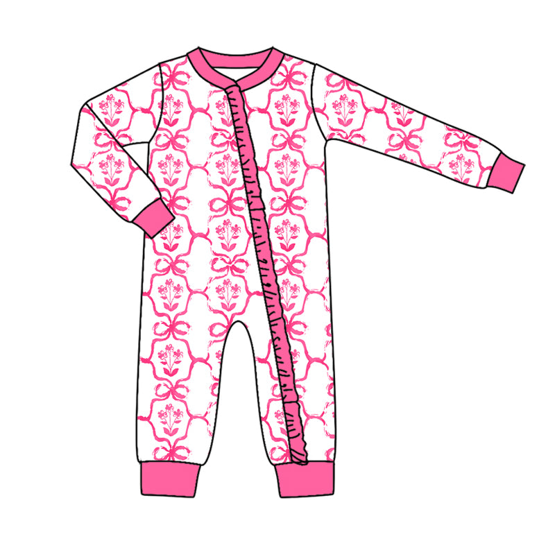 7.19 custom each style moq 5eta 4-6week Sibling Sister floral pink baby girls sets and dress and rompers match family design
