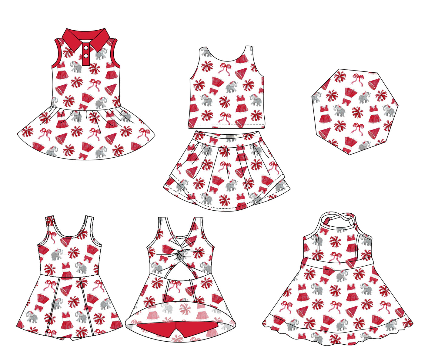 26.1.16 custom each style moq 5 eta 6-8week Sibling Sister team bow baby short sleeve dresses 3 and skirts sets match design