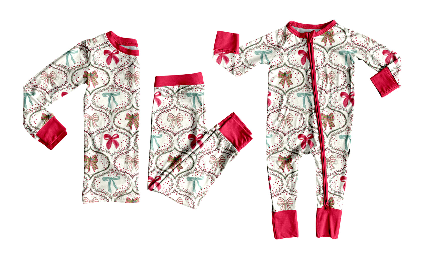 25.6.27 custom each style moq 5eta 4-6week Sibling Sisters Christmas bow baby boy long sleeve pants sets and rompers match family design