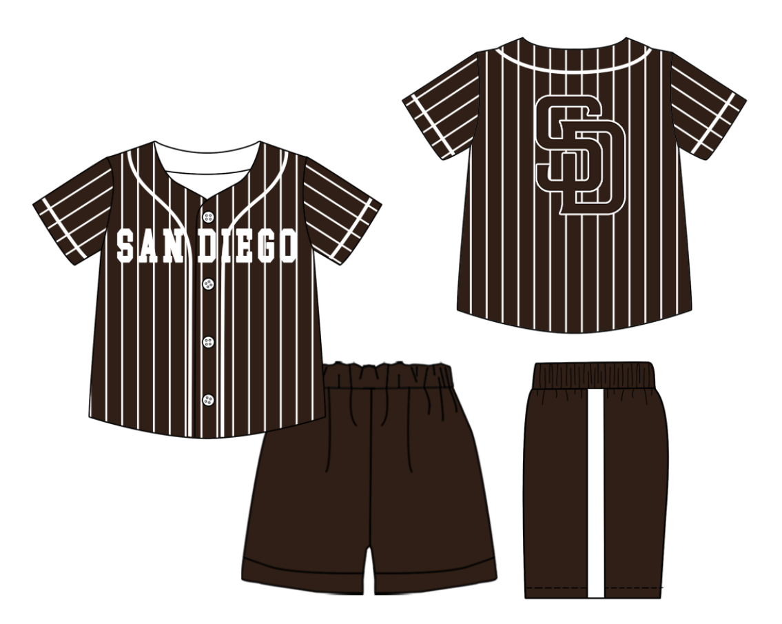 Custom moq 3 or 5 mix size milk silk summer teams baby boy clothes short sleeve shorts sets-26.1.20
