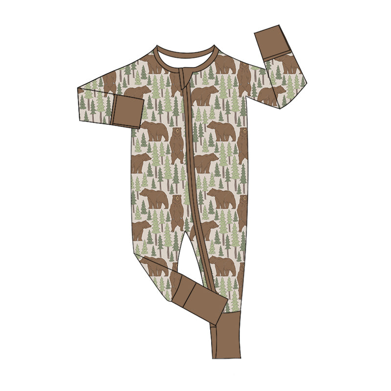 7.10 custom each style moq 5eta 4-6week Sibling Sister Christmas bears trees baby boys sets and rompers match family design