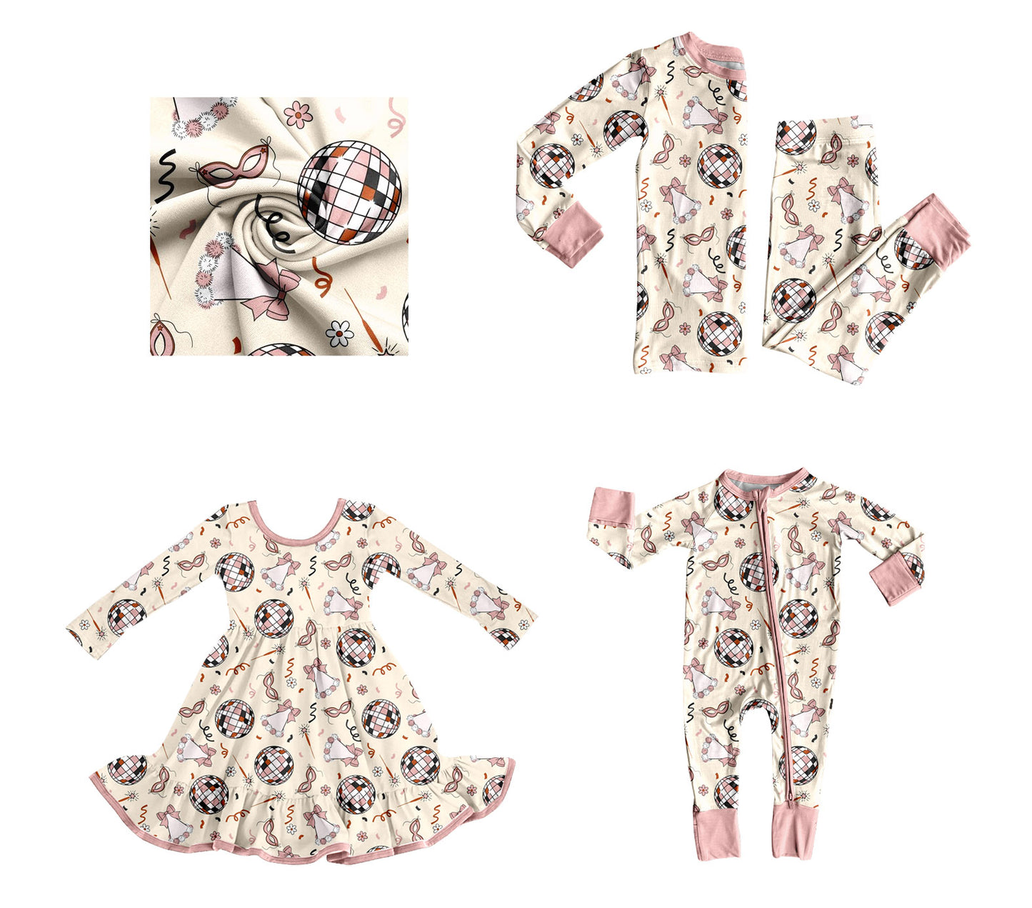 25.8.23 custom each style moq 5eta 4-6week Sibling Sisters bow baby girl long sleeve pants sets and dress and rompers match family design