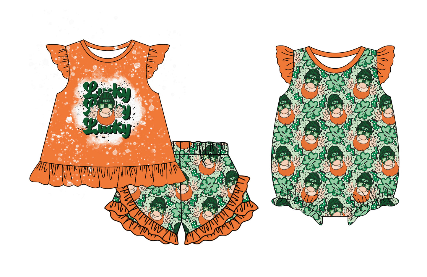 25.11.10 custom each style moq 5 eta 6-8 week Sibling Sister baby girl short sleeve shorts sets and rompers match family design