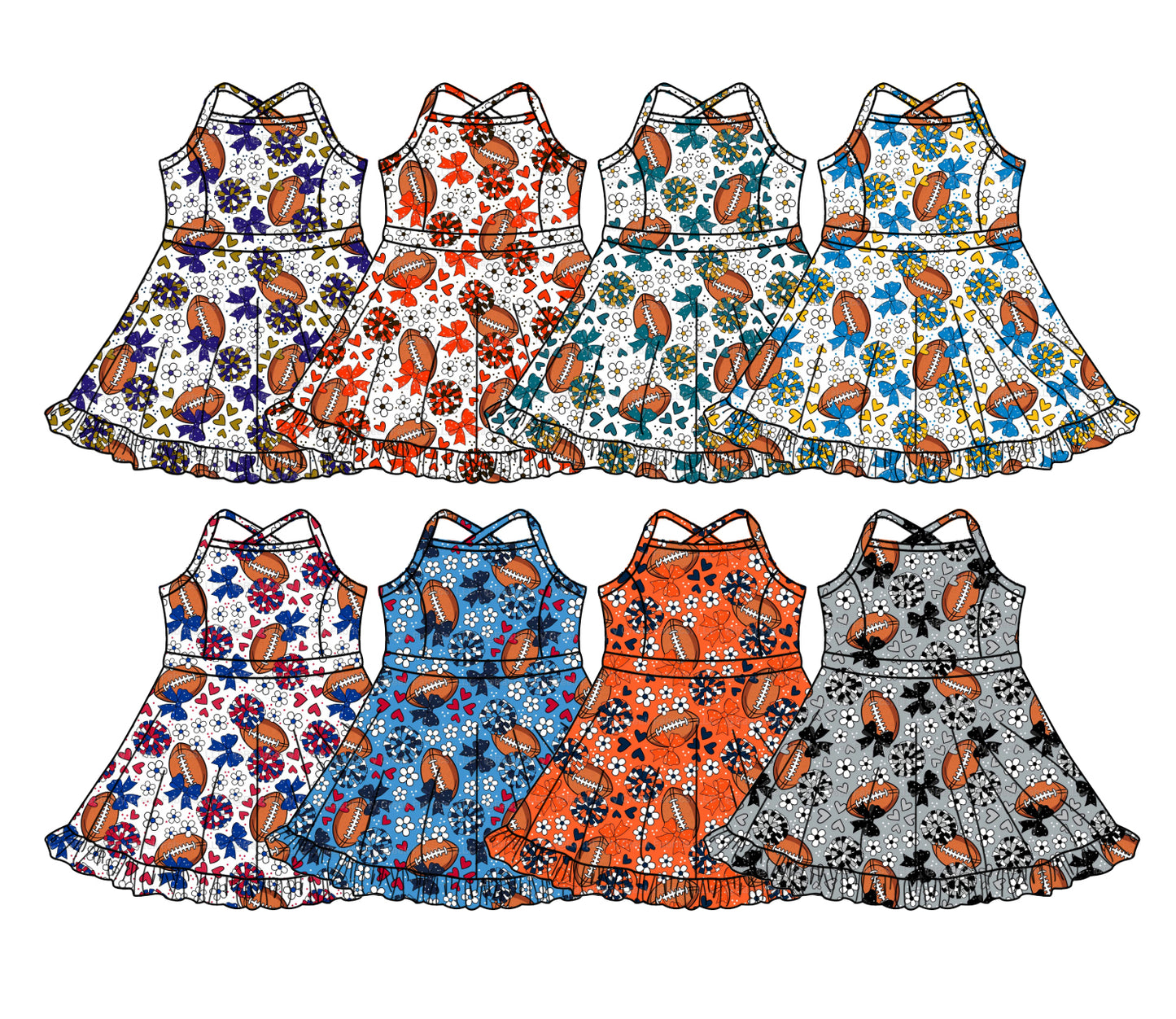 26.1.15 custom each style moq 5 eta 6-8week Sibling Sister team bow baby short sleeve dresses 8 match design