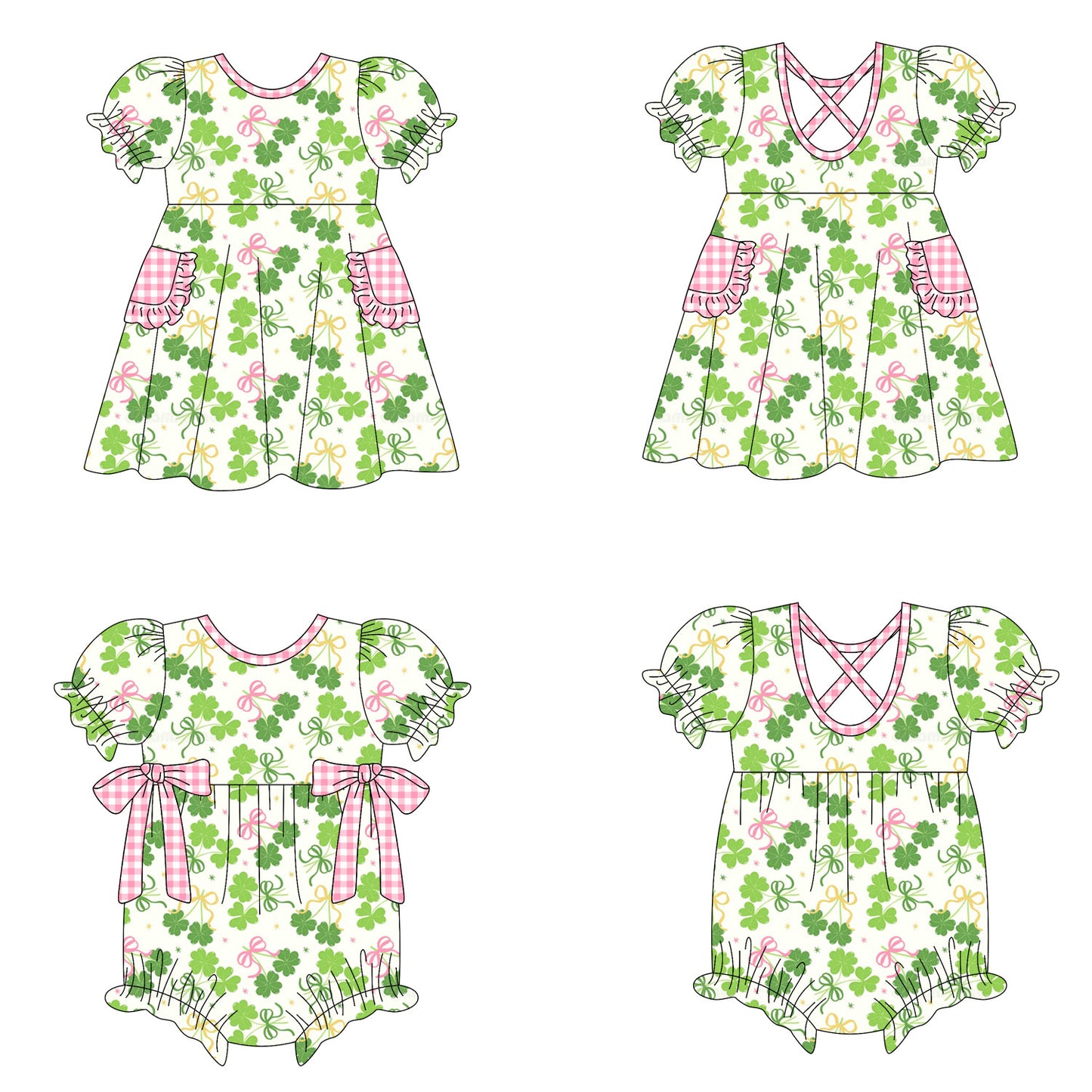 25.10.10 custom each style moq 5 eta 6-8week Sibling Sisters bow baby girl short sleeve dress and romper match family design