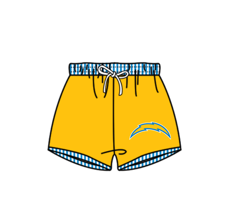 Custom moq 5 mix size milk silk summer teams Yellow baby girl boys clothes Two-Piece Swimsuit Set One Piece Swimsuits boy swim trunks
