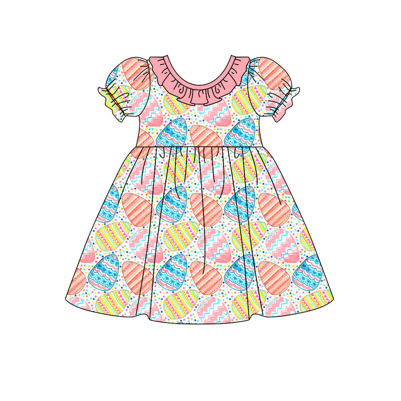 10.23 custom each style moq 5eta 4-6week Sibling Sister easter baby girls sets and dress match family design
