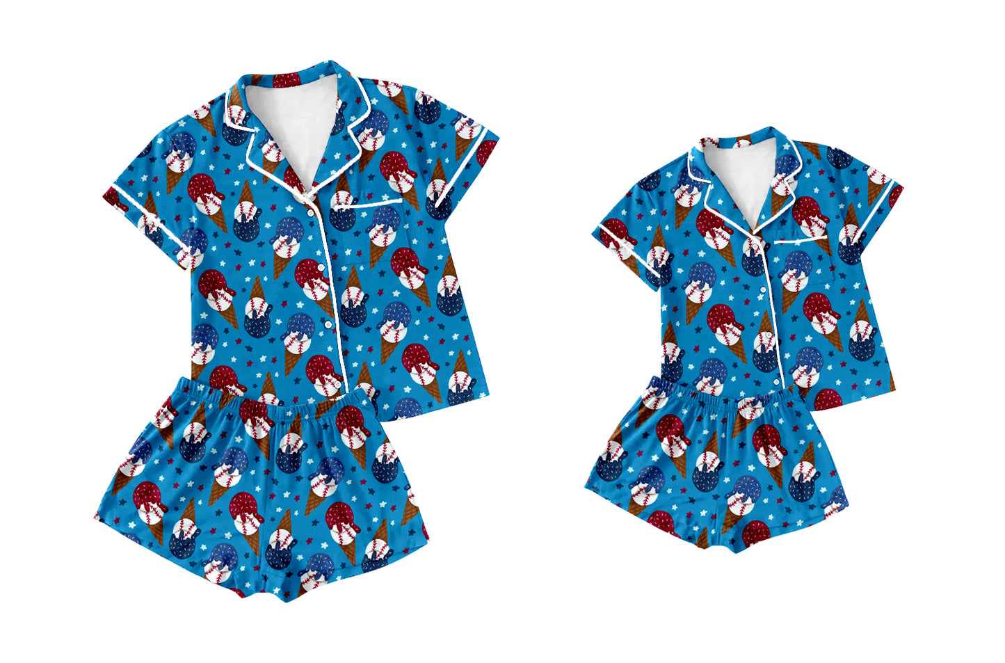 25.12.16 custom each style moq 5 eta 6-8week Sibling Sister short sleeve shorts sets and adult set match design