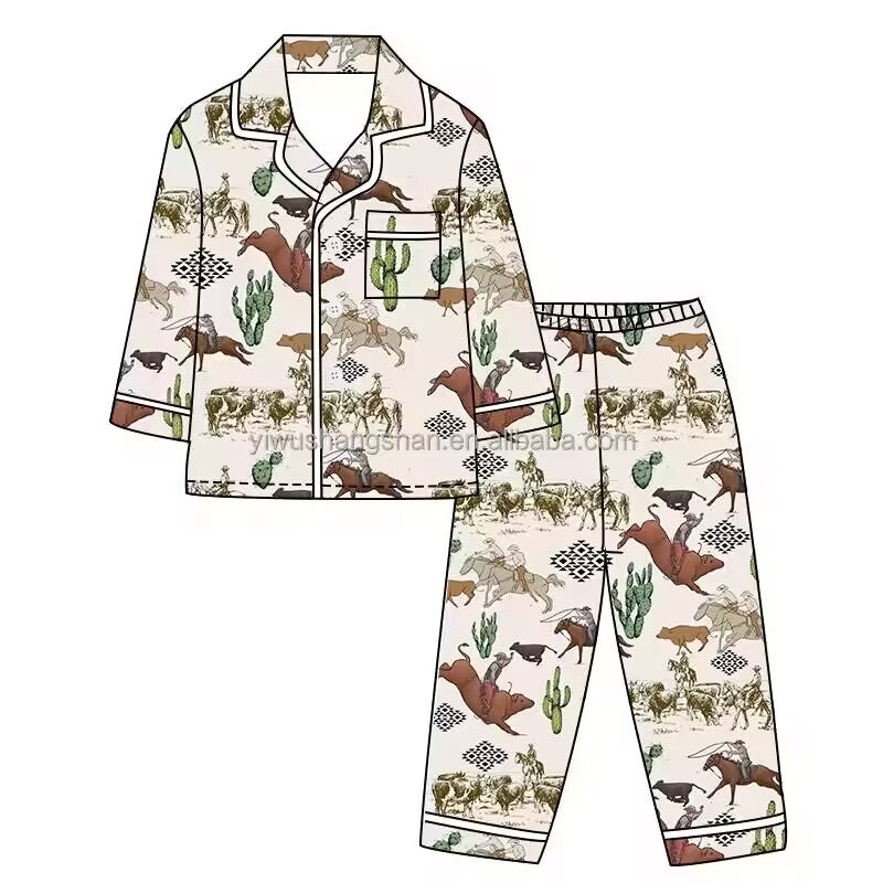 5.18custom each style moq 5eta 4-5week Different style prints autumn pajamas