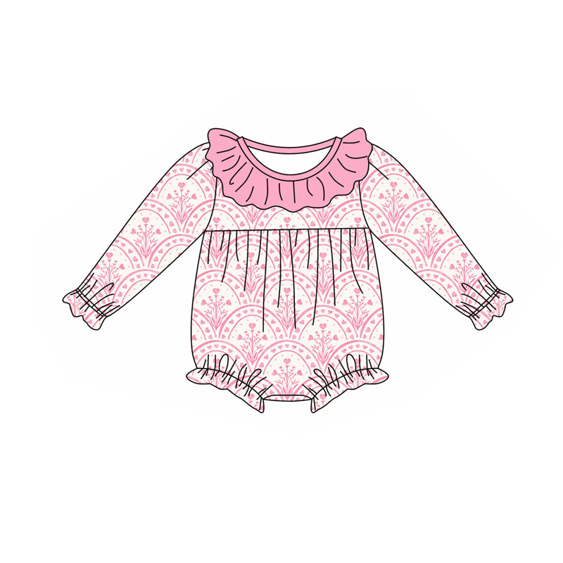 9.12 custom each style moq 5eta 4-6week Sibling Sister floral pink baby girl sets and dress and rompers match family design