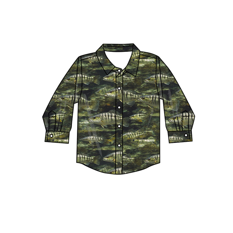 8.9 custom each style moq 5 eta 4-6week baby boys clothes camouflage button long sleeve top