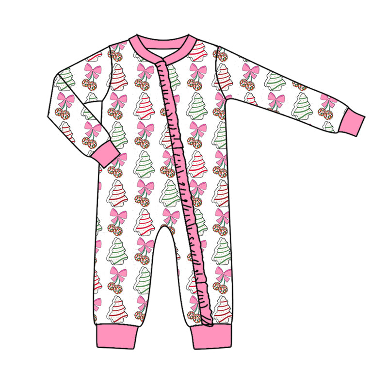 7.22 custom each style moq 5eta 4-6week Sibling Sister Christmas bow pink baby girls sets and dress and rompers match family design