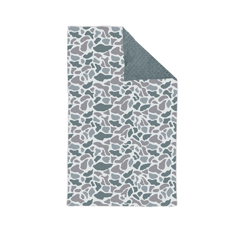 7.16 custom each style moq 5 eta 4-6week baby blanket camouflage gray blanket design