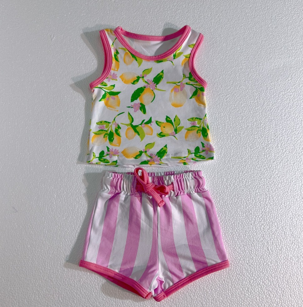 RTS girls short sleeve shorts suit