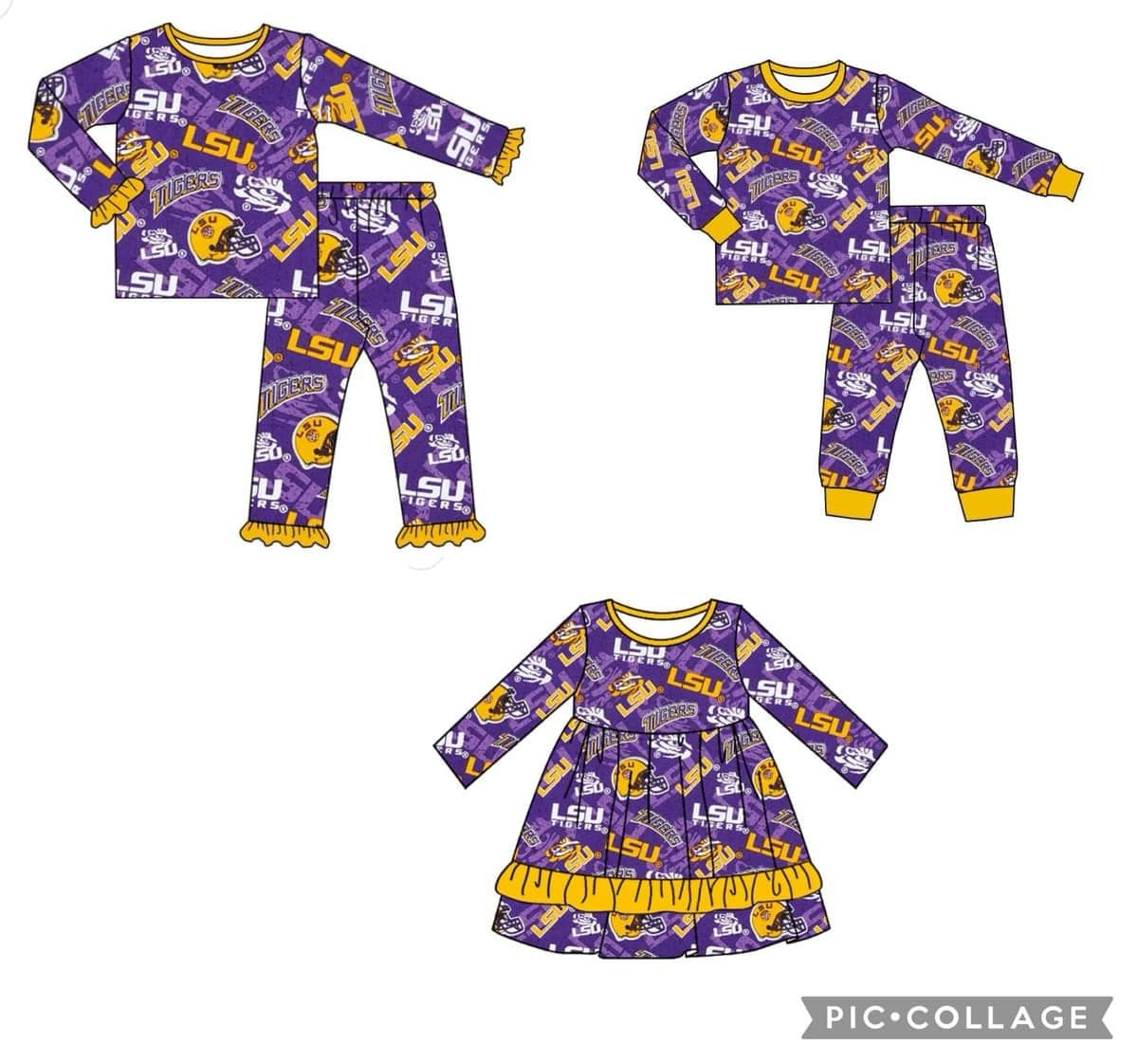 custom each style moq 3 eta 6-8week Purple long-sleeved trousers pajamas skirt matching series clothes