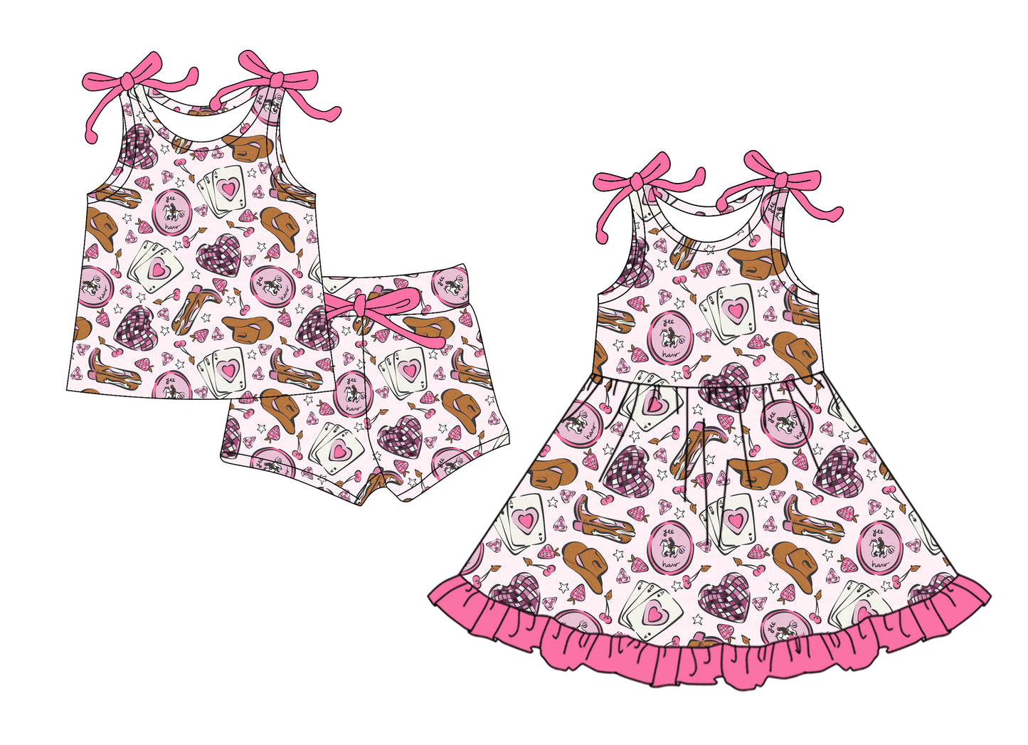 25.12.25 custom each style moq 5 eta 6-8week Sibling Sister boot love baby short sleeve shorts sets and dress match design