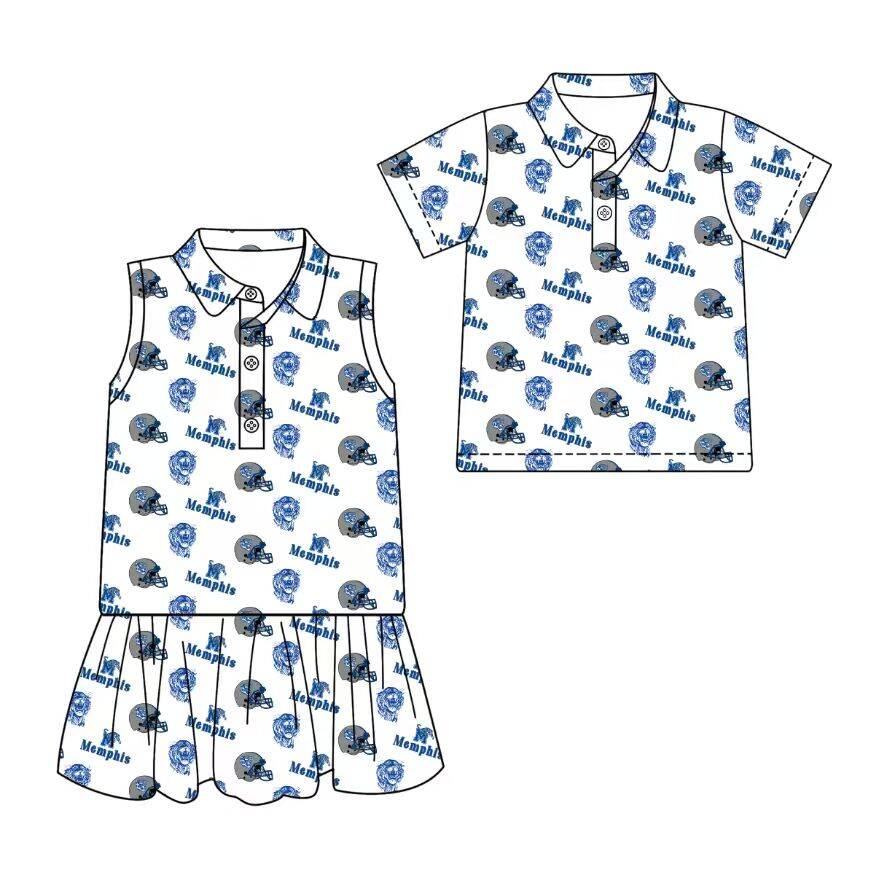 Custom moq 5 mix size milk silk summer teams White Sleeveless Dress for Baby Girl Short-Sleeved Polo Shirt for Baby Boy Infant Clothing Set