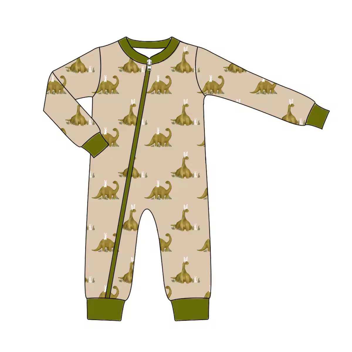 Custom moq 3 eta 6-8 weeks Green double hump dinosaur brown green long crawler