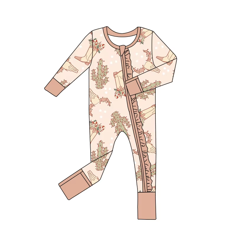 Custom moq 3 eta 6-8 weeks Cactus Martin Boots Champagne Long Socks Crawling Suit