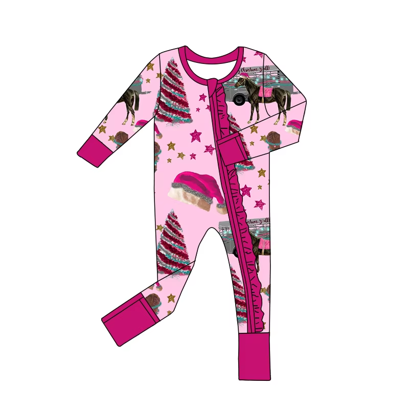 Custom moq 3 eta 6-8 weeks Rose Red Christmas Tree-Hat Long Socks Climbing Suit