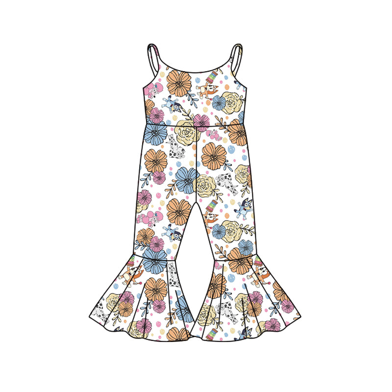 10.23 custom each style moq 5eta 4-6week baby girls clothes flower suspender baby girls jumpsuit