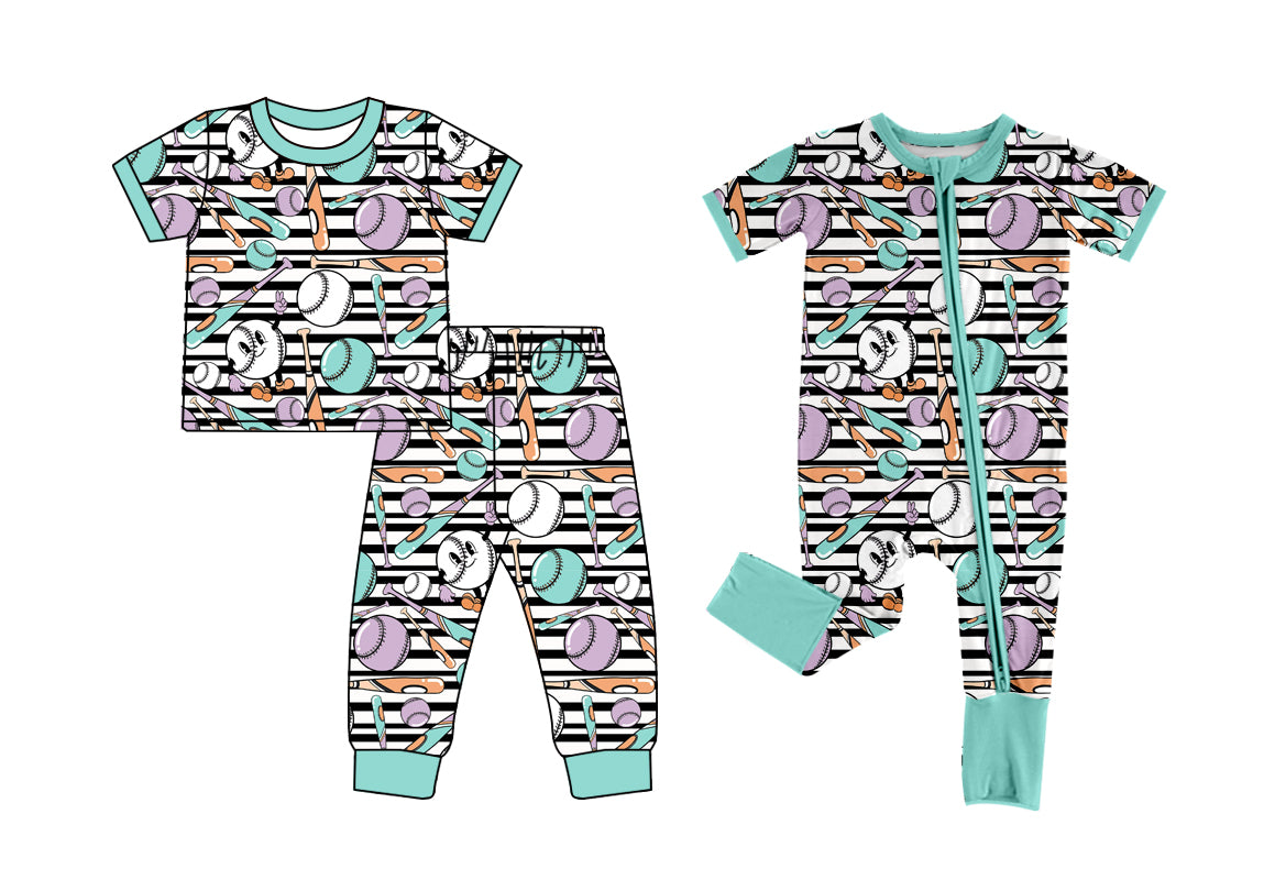 12.7 custom each style moq 5eta 4-6week Sibling Sister baseball baby girls short sleeve sets and rompers match design