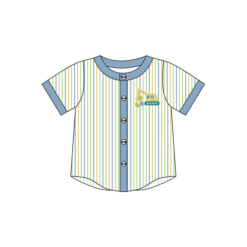10.9 custom each style moq 5 eta 4-6week baby girls clothes striped short sleeve top