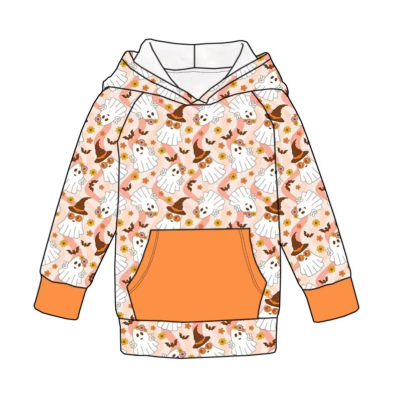 Custom moq 5 each style eta 6-7weeks baby girl clothes halloween hooded long sleeve top-25.8.1