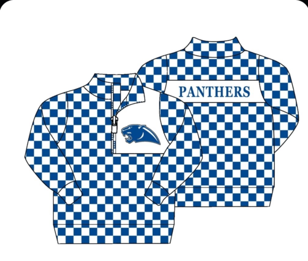 custom moq 5 eta 6-8weeks team baby boys Zip-Up blue and white grid long sleeve Jacket